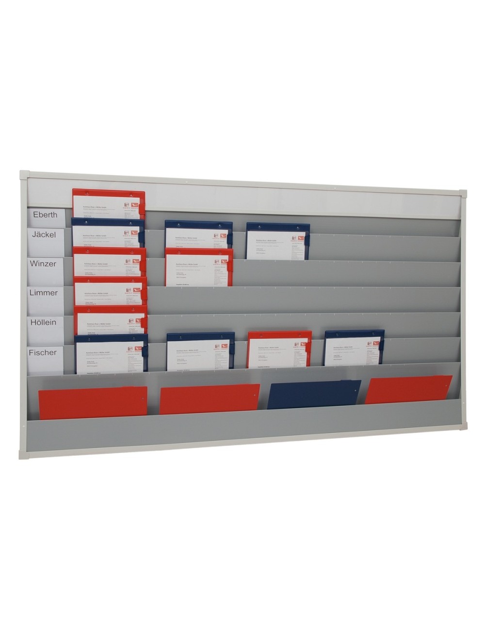 Plan- En Organisatiebord, 1.575 X 1.765 Mm, Rails 15, Blanco Opschrift